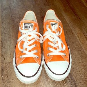 New Orange Chuck Taylors - Men’s Size 6